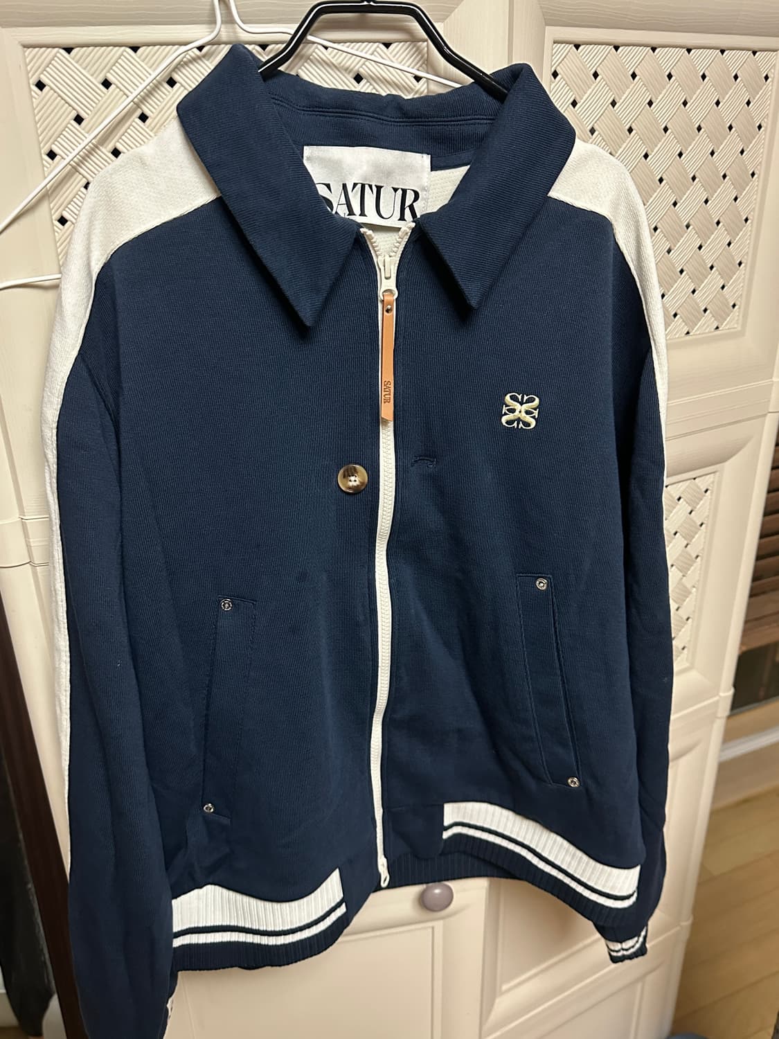 로턴 칼라 트랙 집업 자켓 클래식 네이비 상품이미지5