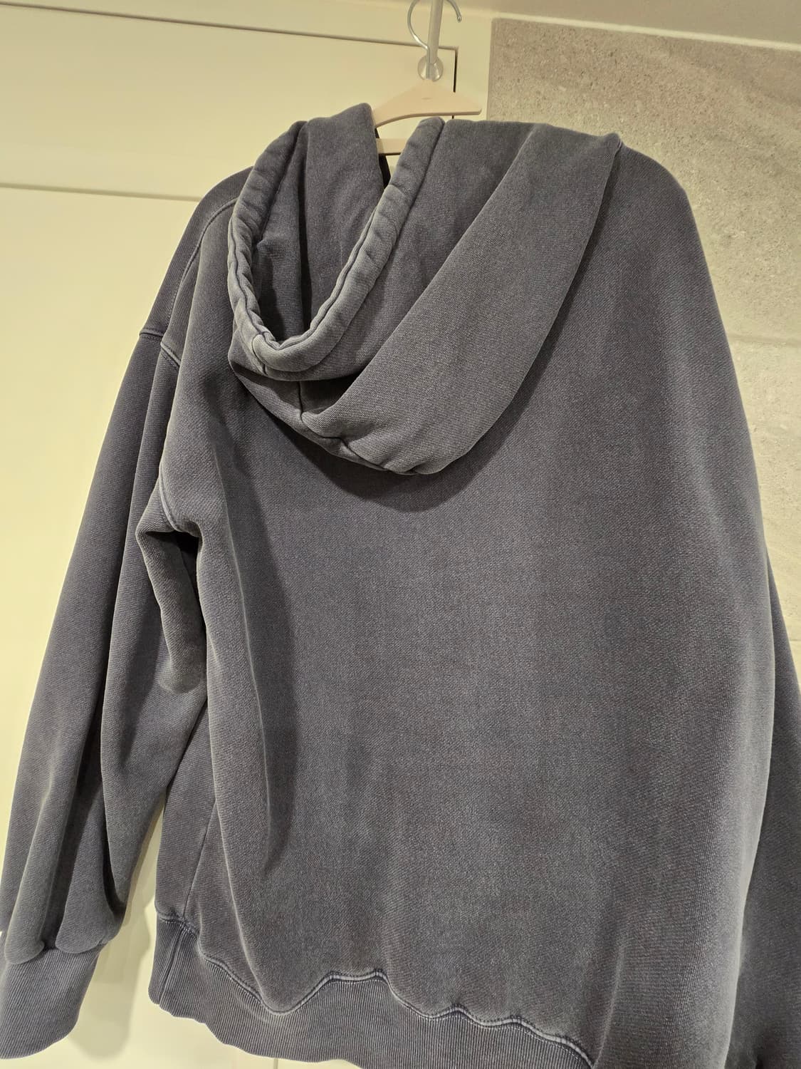 트래블 워크샵 디비전 피그먼트 후드티 다크 블루 기모 상품이미지4