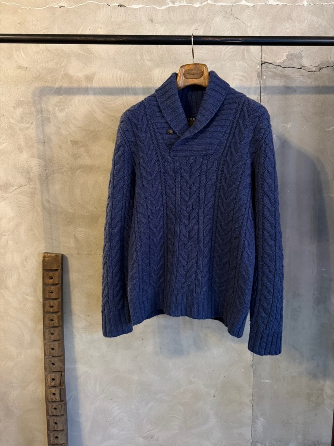 폴로 랄브로렌 숄칼라 니트 100 상품이미지1