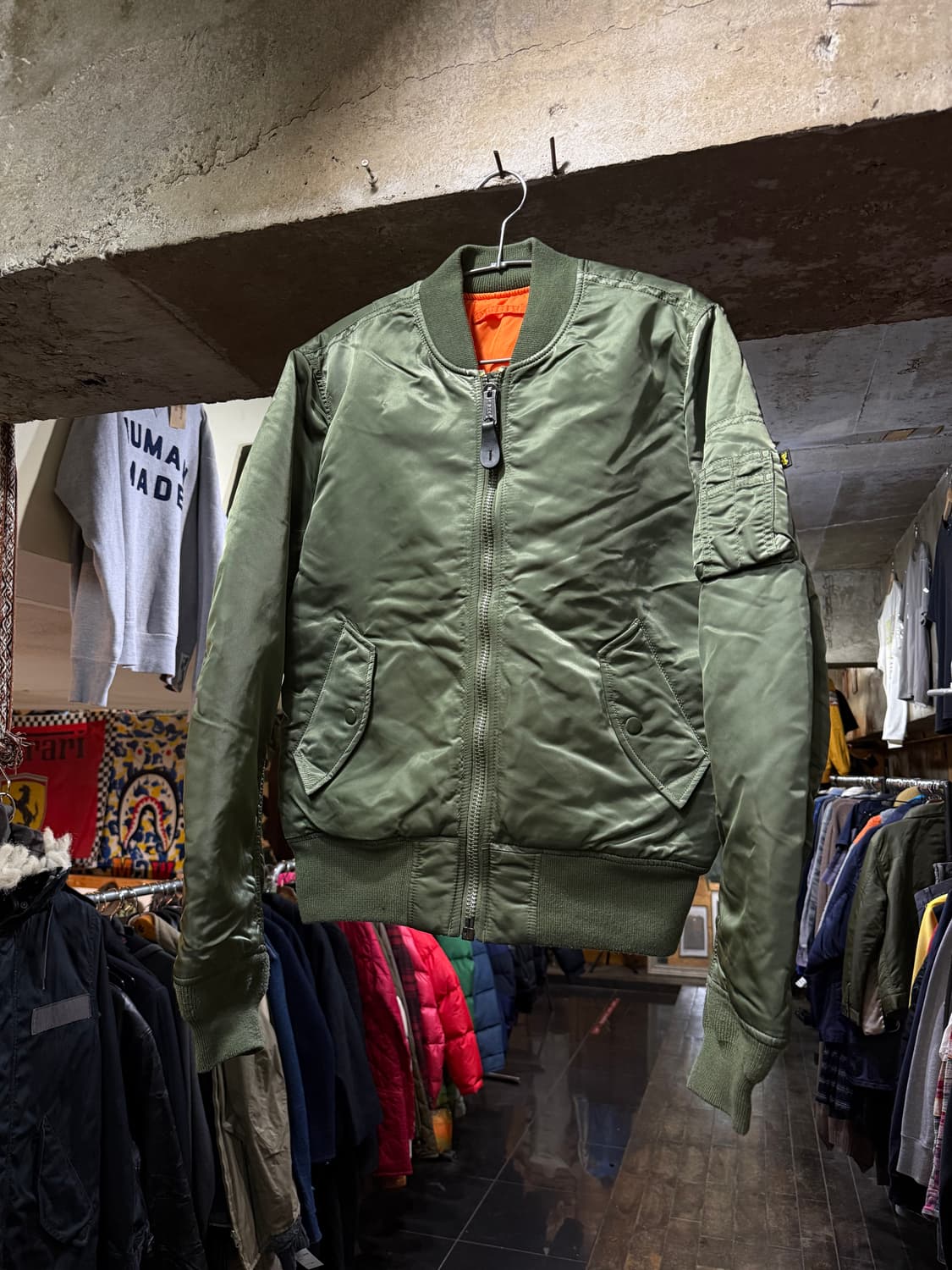 Alpha MA-1 알파 ma-1 항공자켓 (카키) 상품이미지1