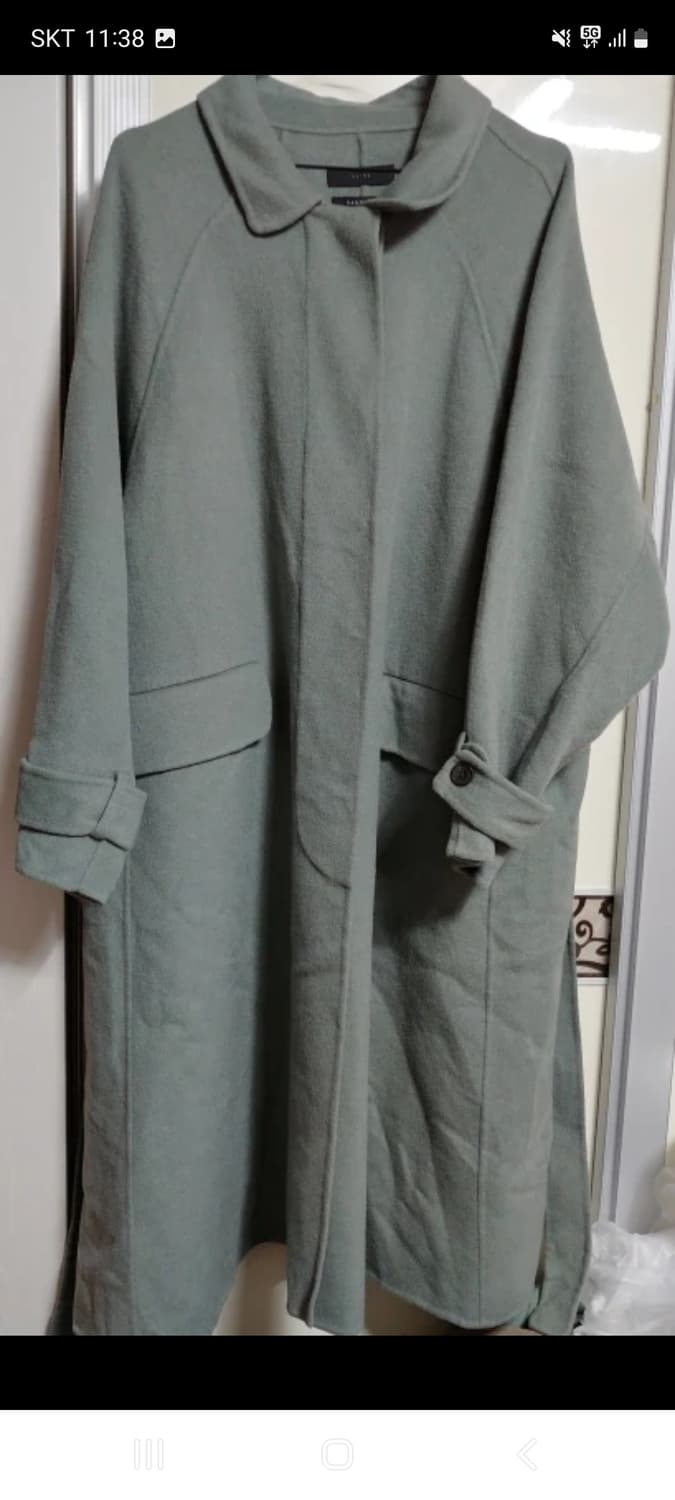 핸드메이드 벨티드 롱코트 프리사이즈 상품이미지4