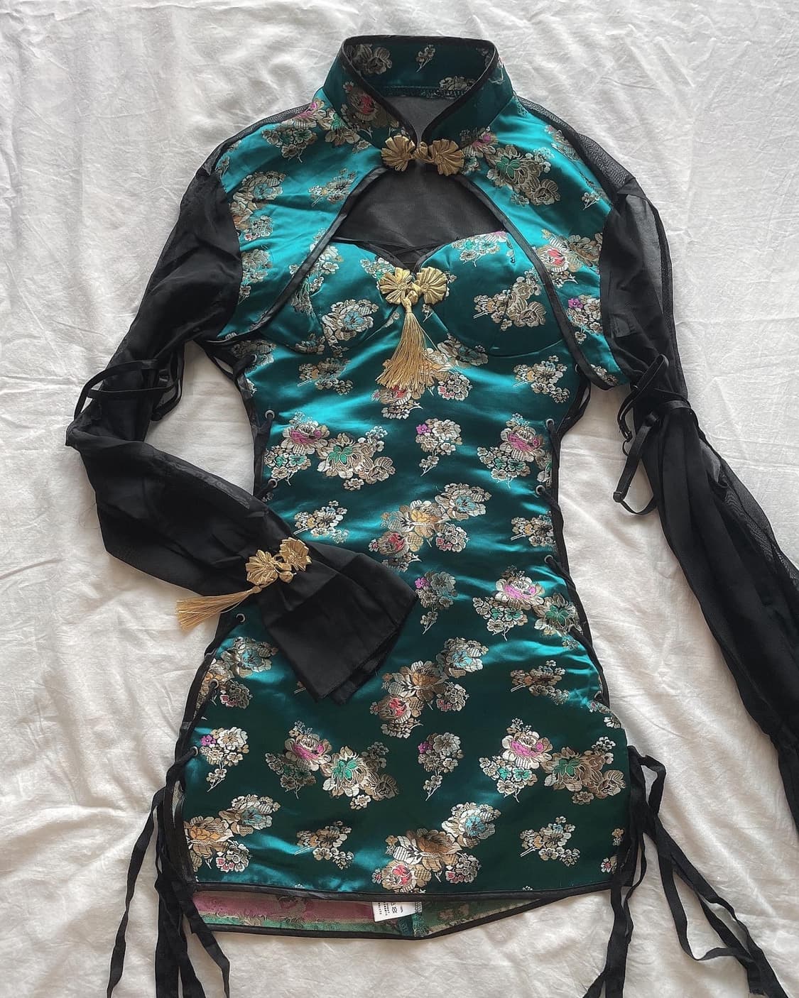 Vintage Qipao goth punk set up 상품이미지1