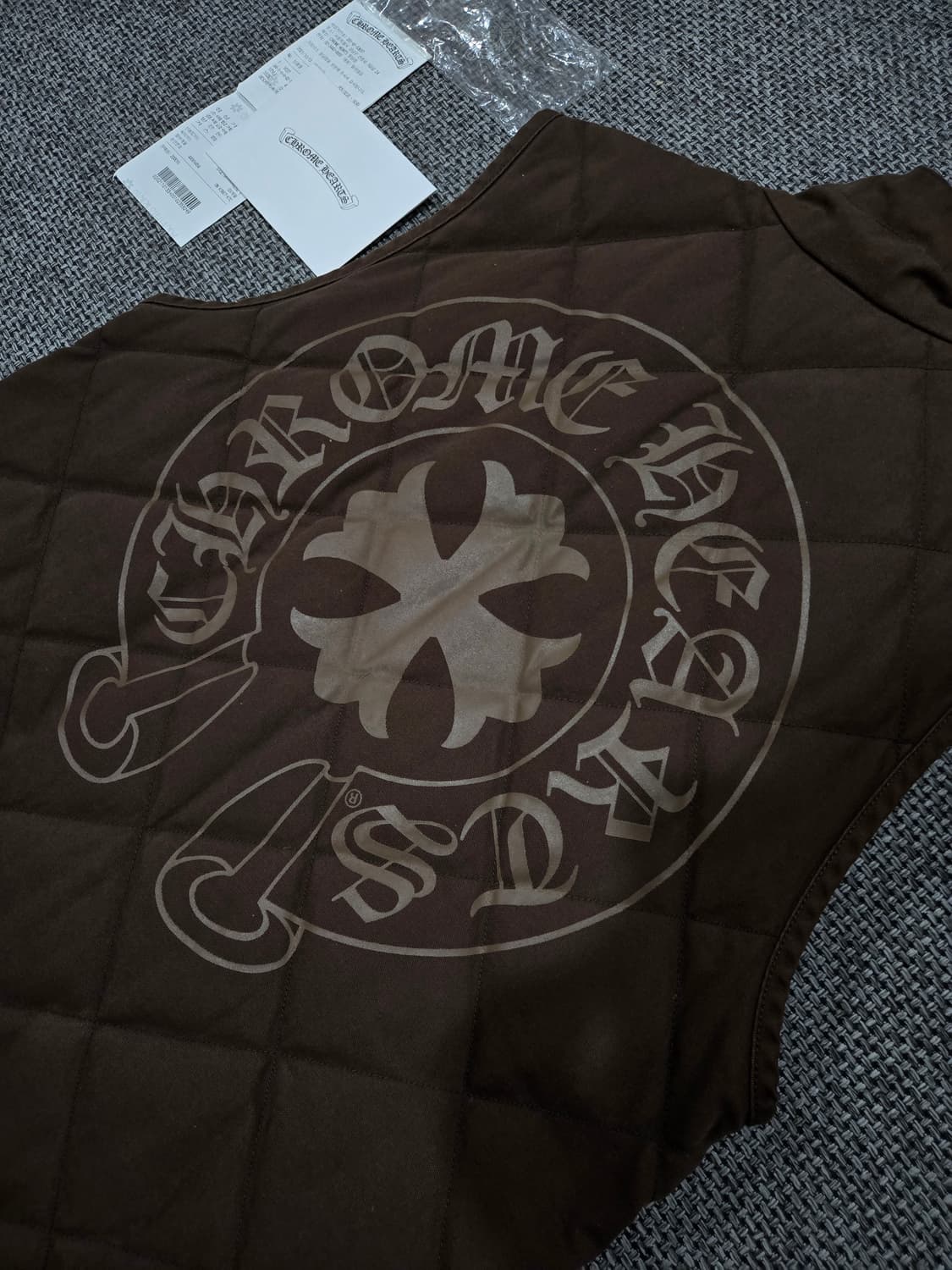 크롬하츠 퀄팅브라운 베스트조끼(백화점정품) 상품이미지4