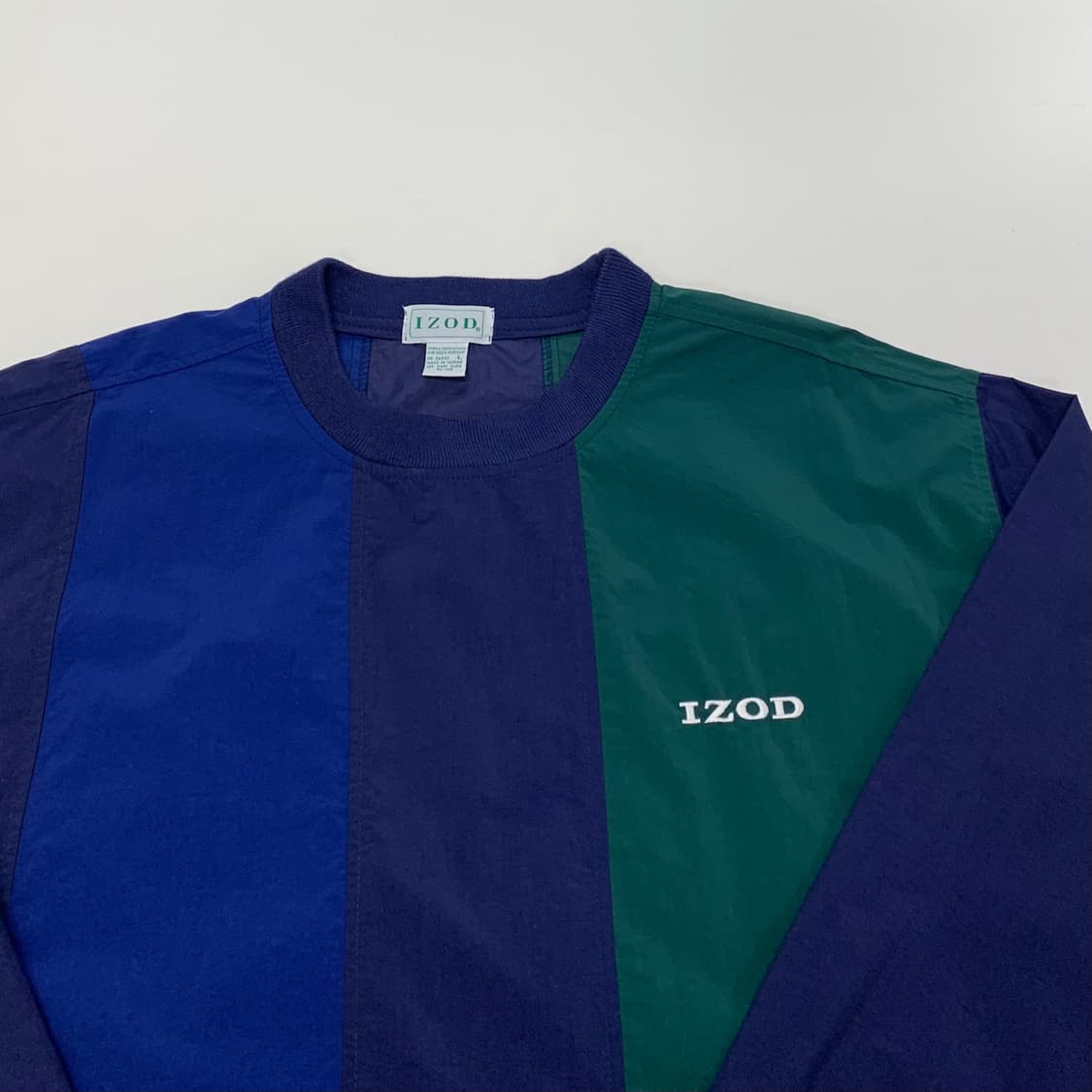 IZOD 아이조드 90s 컬러블락 오버핏 바람막이 웜업 상품이미지2