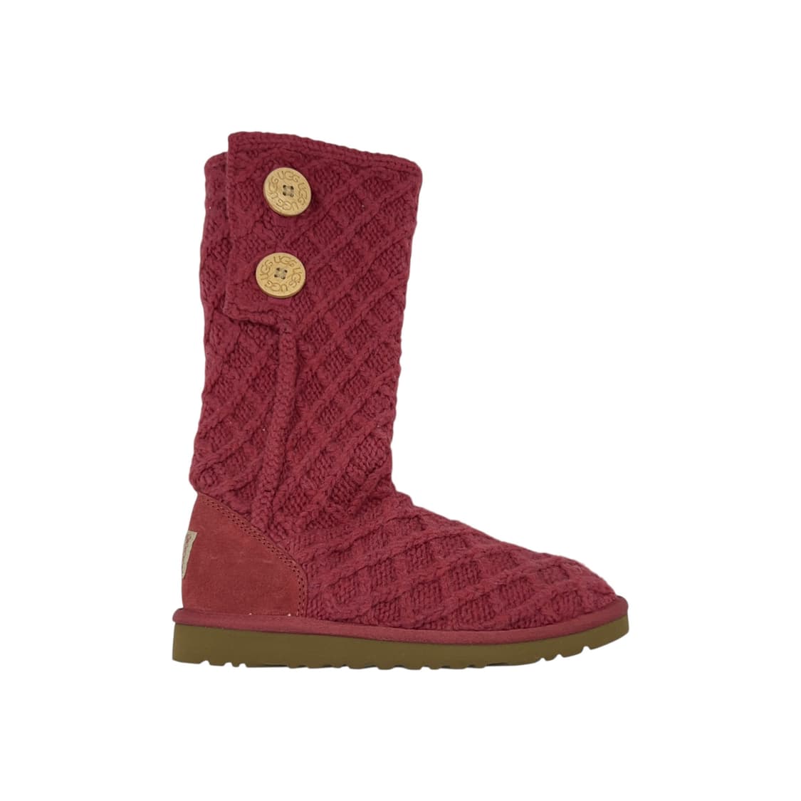 220 W 어그 클래식 카디 니트 부츠 핑크 상품이미지1