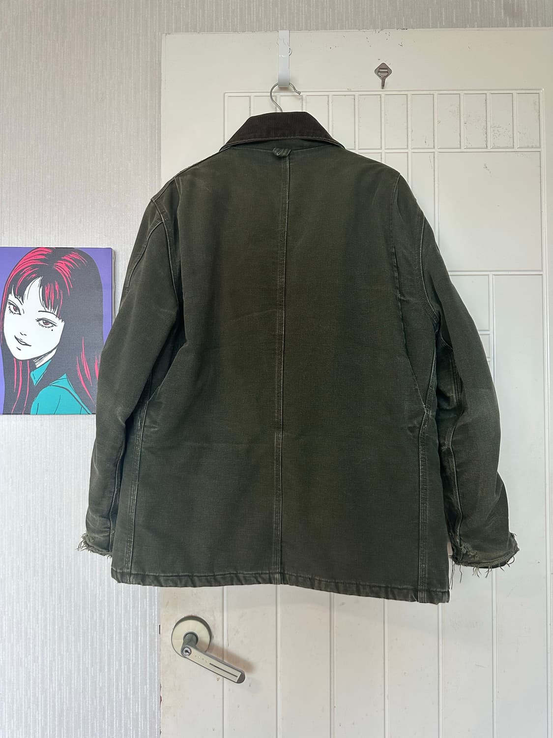 칼하트(?) 워크 자켓 데님 그린 상품이미지3