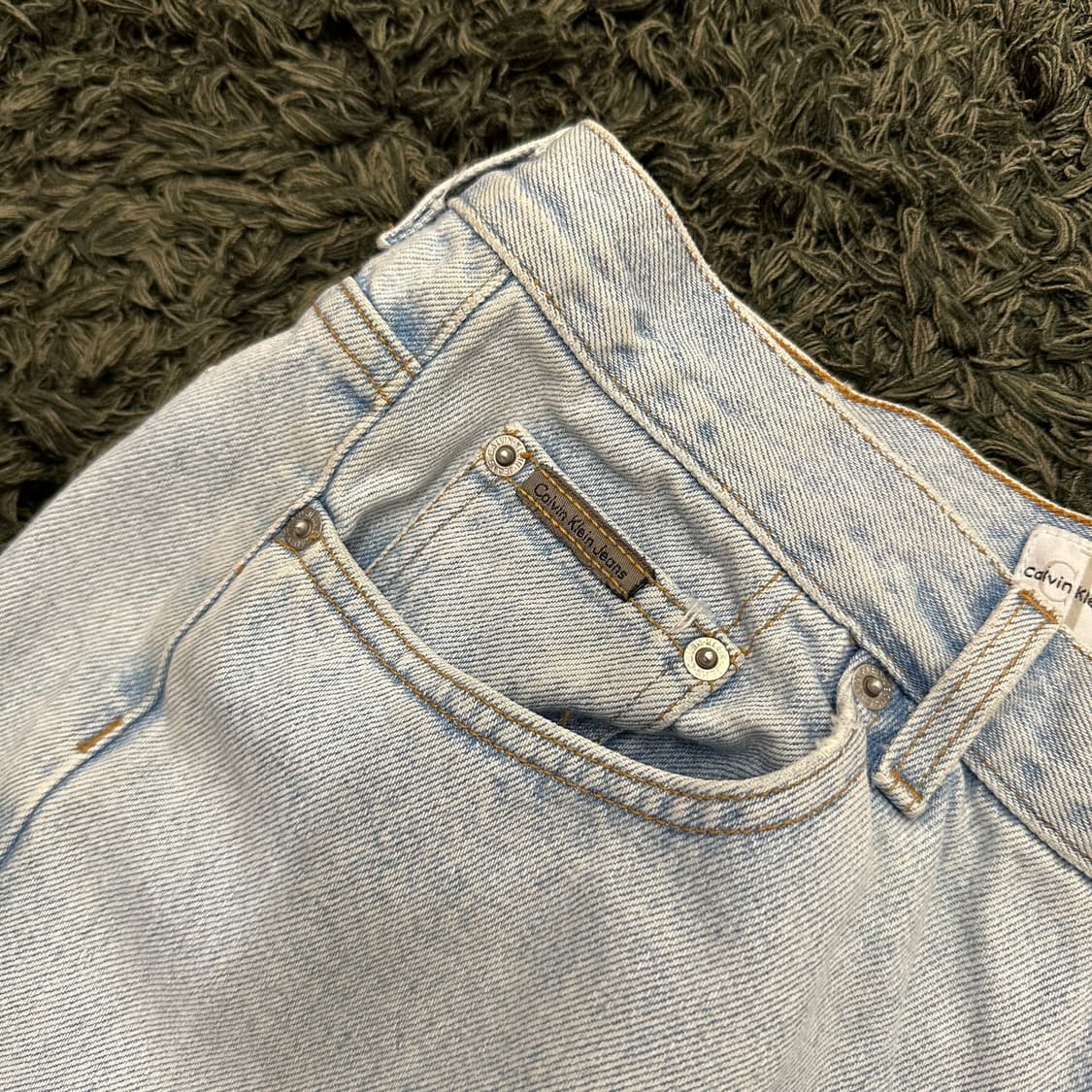 (30inch) 90s 캘빈클라인 데님 쇼츠 청 반바지 상품이미지8