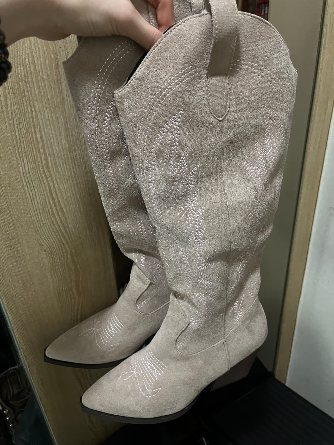 베이지 웨스턴부츠 상품이미지3