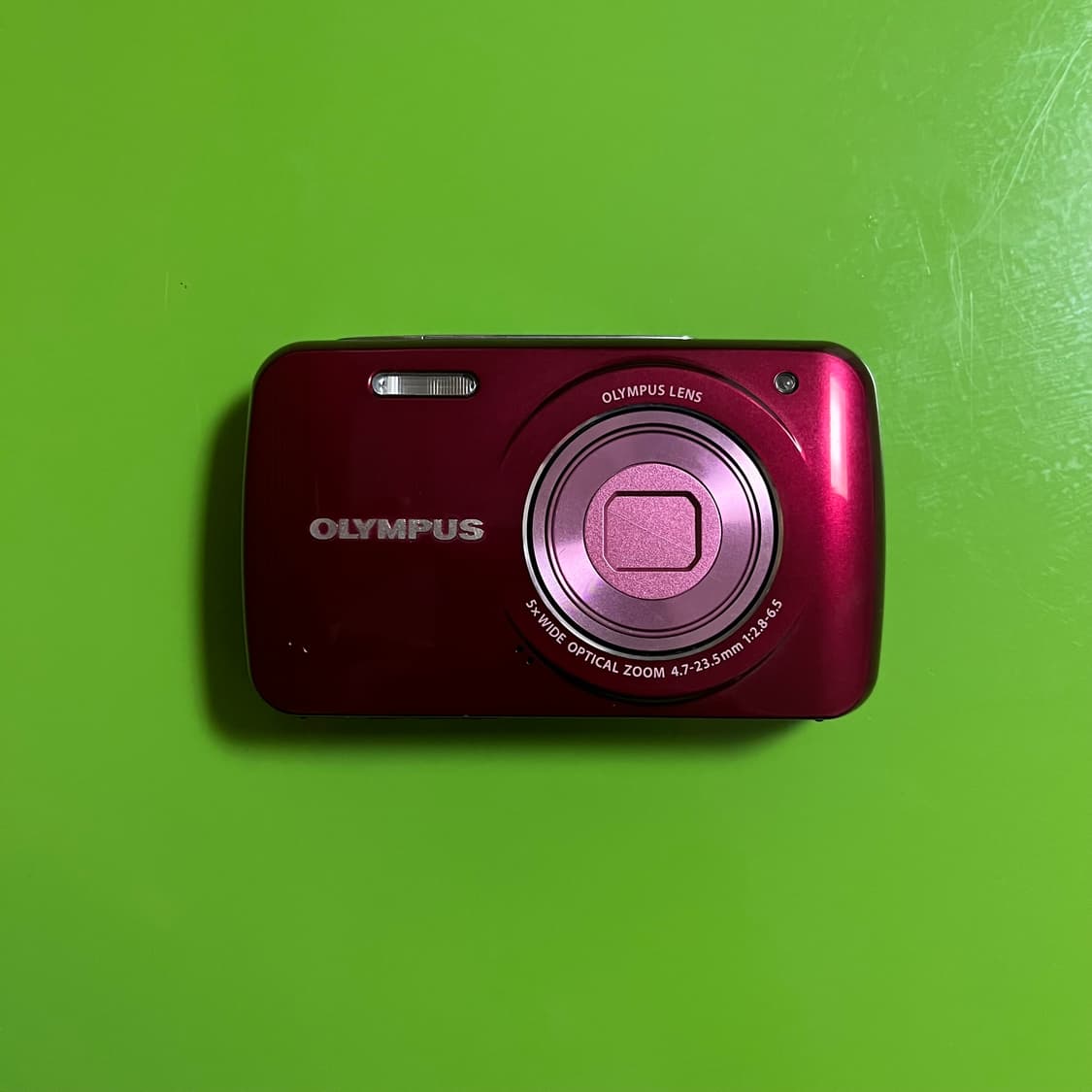 소프트 포커스✨) 올림푸스 vh-210 디카 디지털 카메라 체리레드 상품이미지1