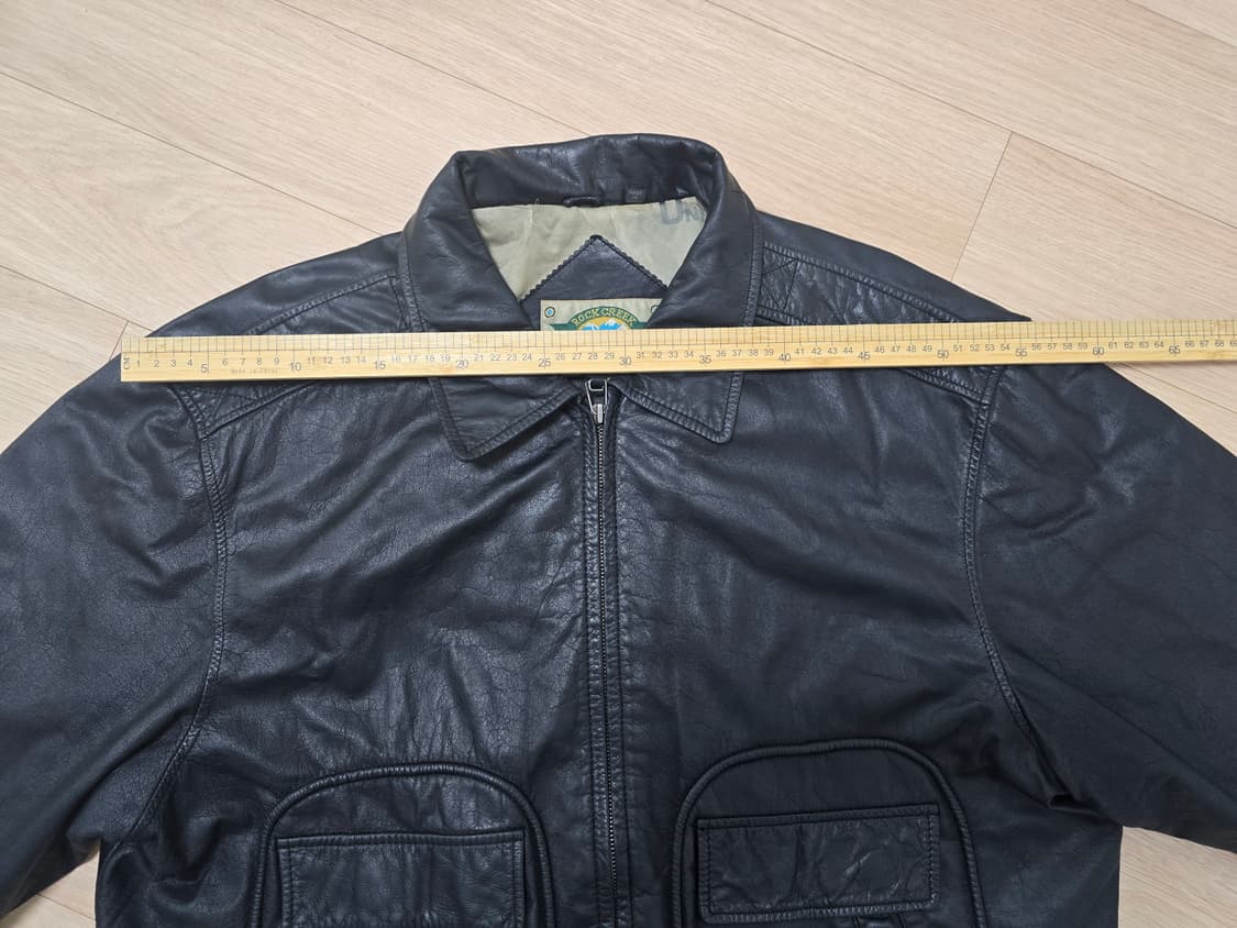 빈티지 Rock Creek Leather A-2 봄버 레더자켓 블랙 XL 상품이미지7