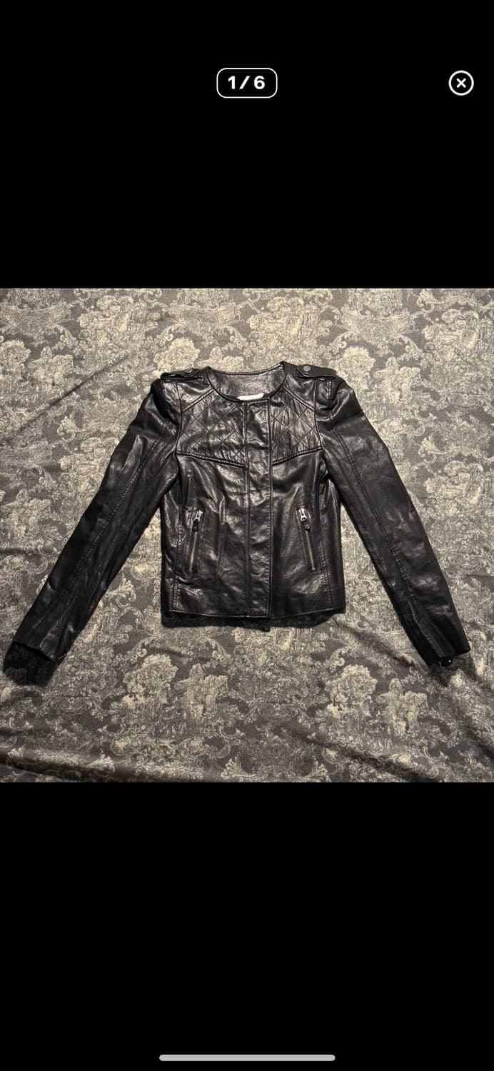 crop lambskin leather jacket 상품이미지2