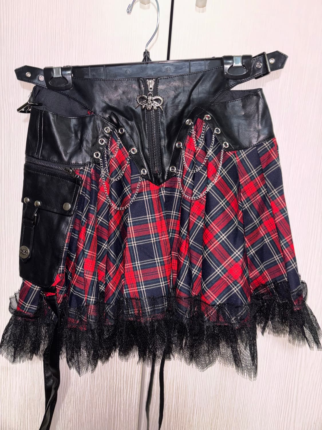 Debil Fashion 체크 펑크 스커트 상품이미지1