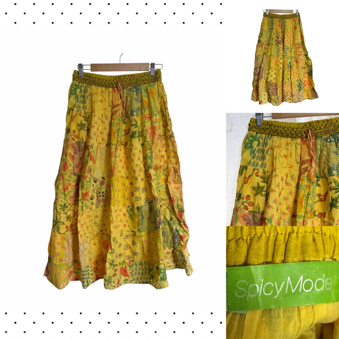 패치워크 스커트 상품이미지3