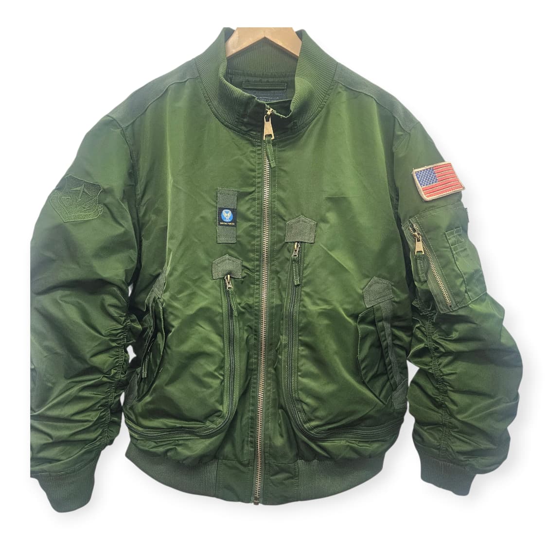 빈티지 MA-1 항공점퍼 카키 오버핏 밀리터리 상품이미지1