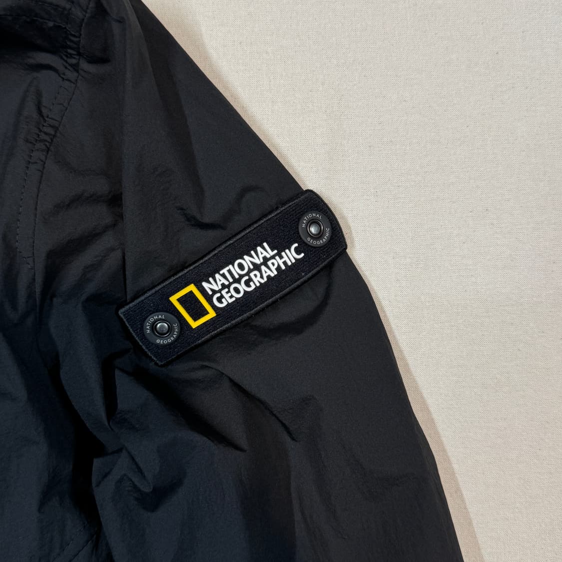 S) 내셔널지오그래픽 바람막이 후드 자켓 블랙 상품이미지5