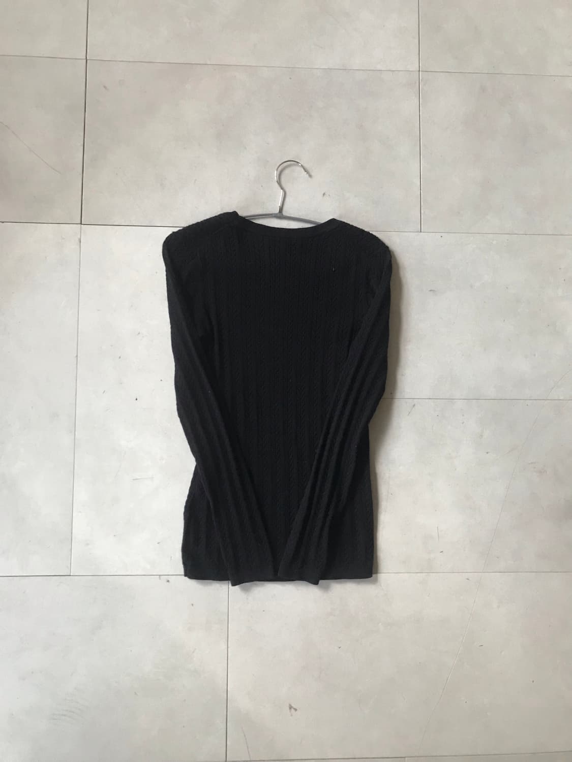 타미힐피거 블랙 딱붙핏 케이블 니트 상품이미지7