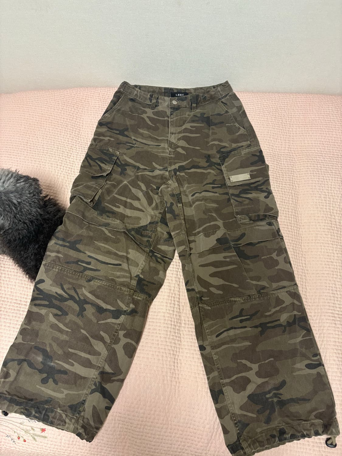 와이이이엘 카모 포켓 카고 바지 상품이미지5