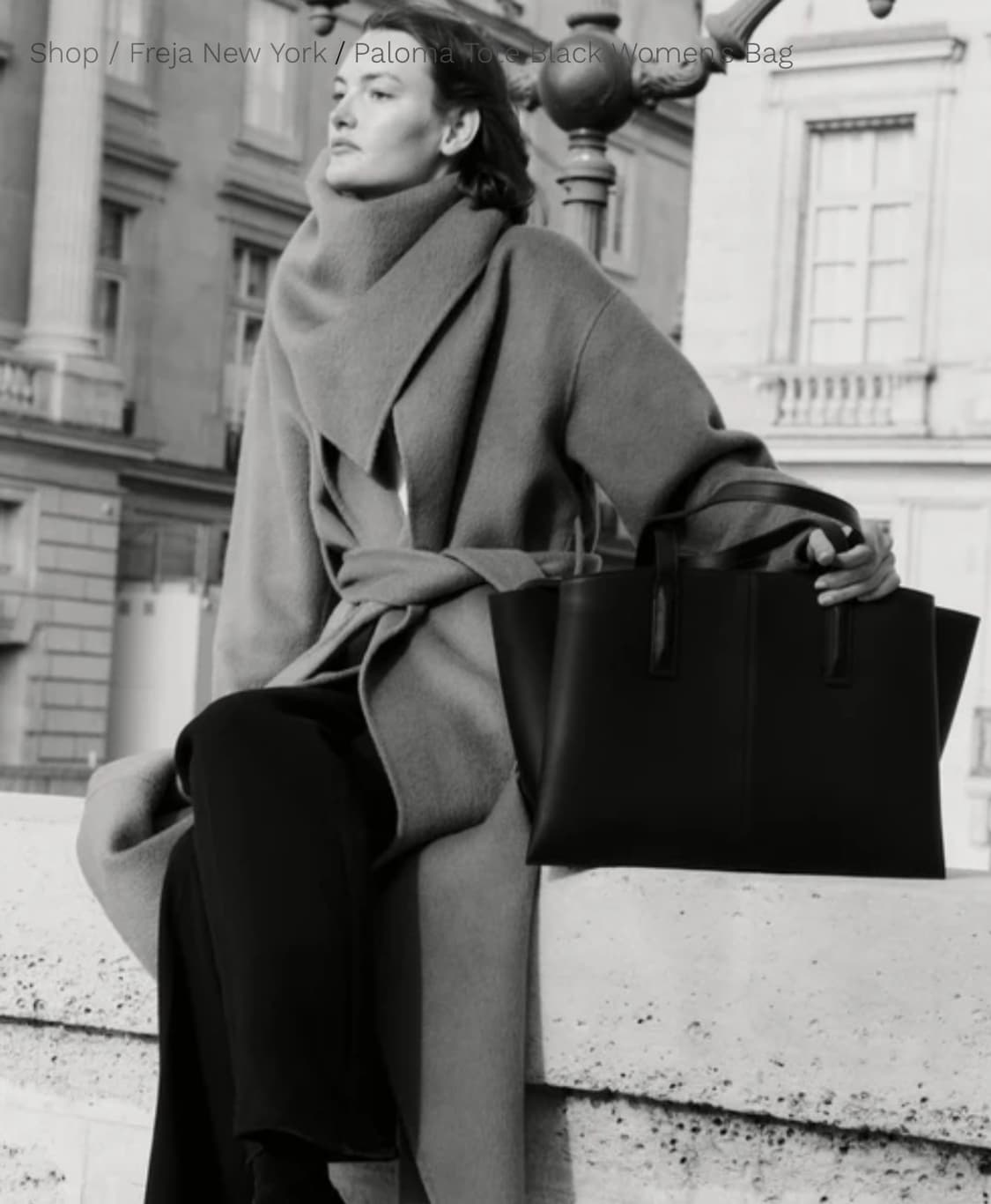 FREJA NEW YORK-Paloma Tote Black 상품이미지5