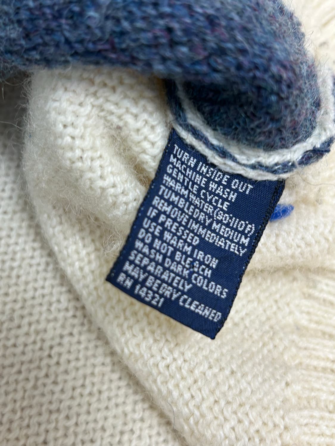 빈티지 퓨리턴 셔틀랜드 울 산양 니트 상품이미지6