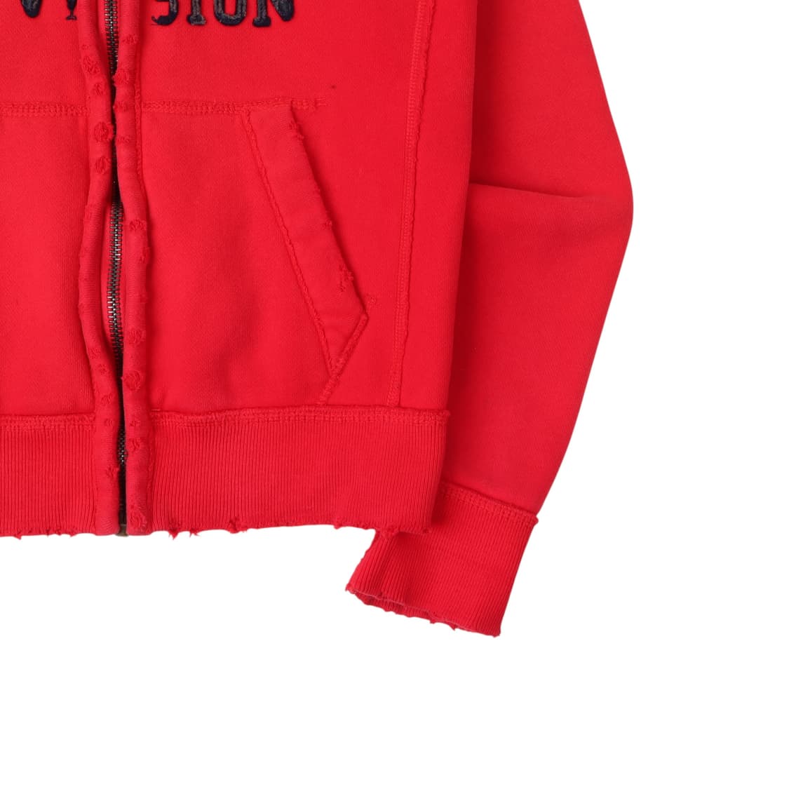 아베크롬비 레드 엠브로이드 헤비 후드집업 상품이미지4