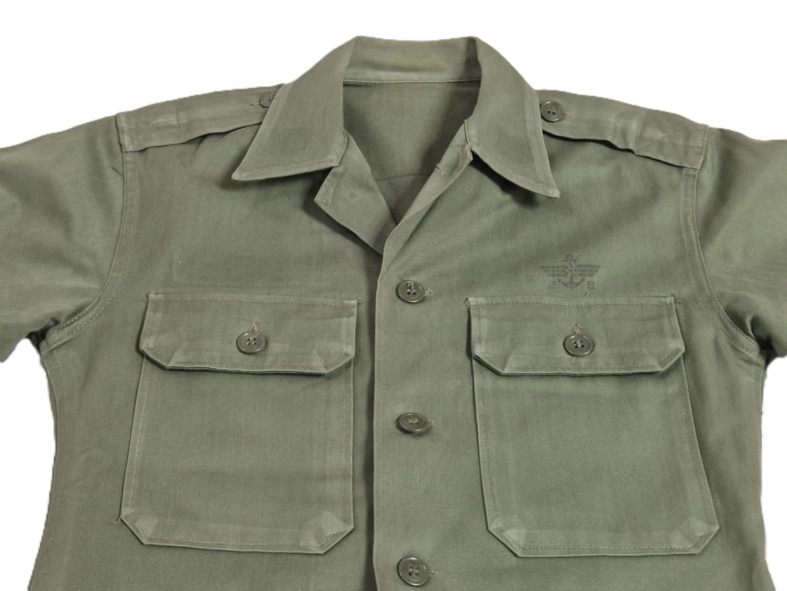 국군 구형 70년대 민무늬 전투복 상의 자켓 (S) 상품이미지6