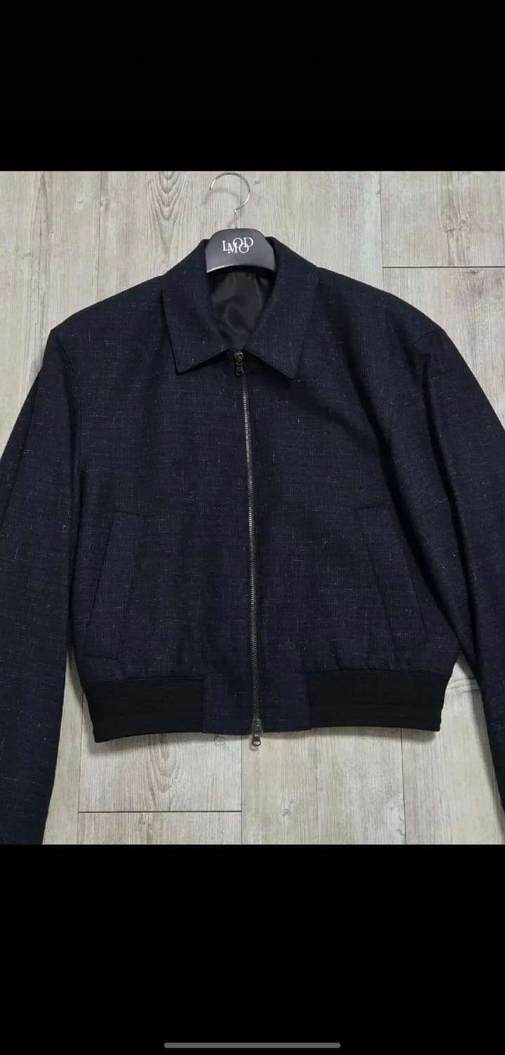 엘무드 세레니티 울 실크 블루종 자켓 트위드 네이비 상품이미지2