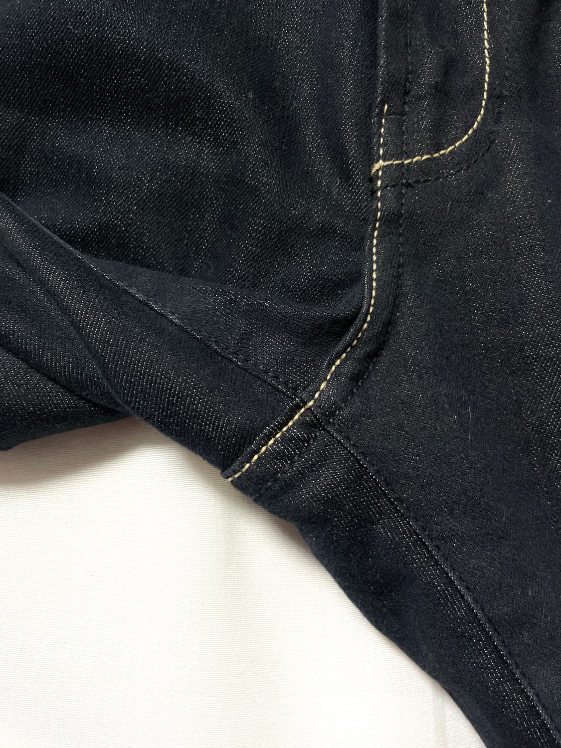 Evisu 에비수 오사카 여성 슬림핏 생지 흑청 데님팬츠 26 상품이미지7