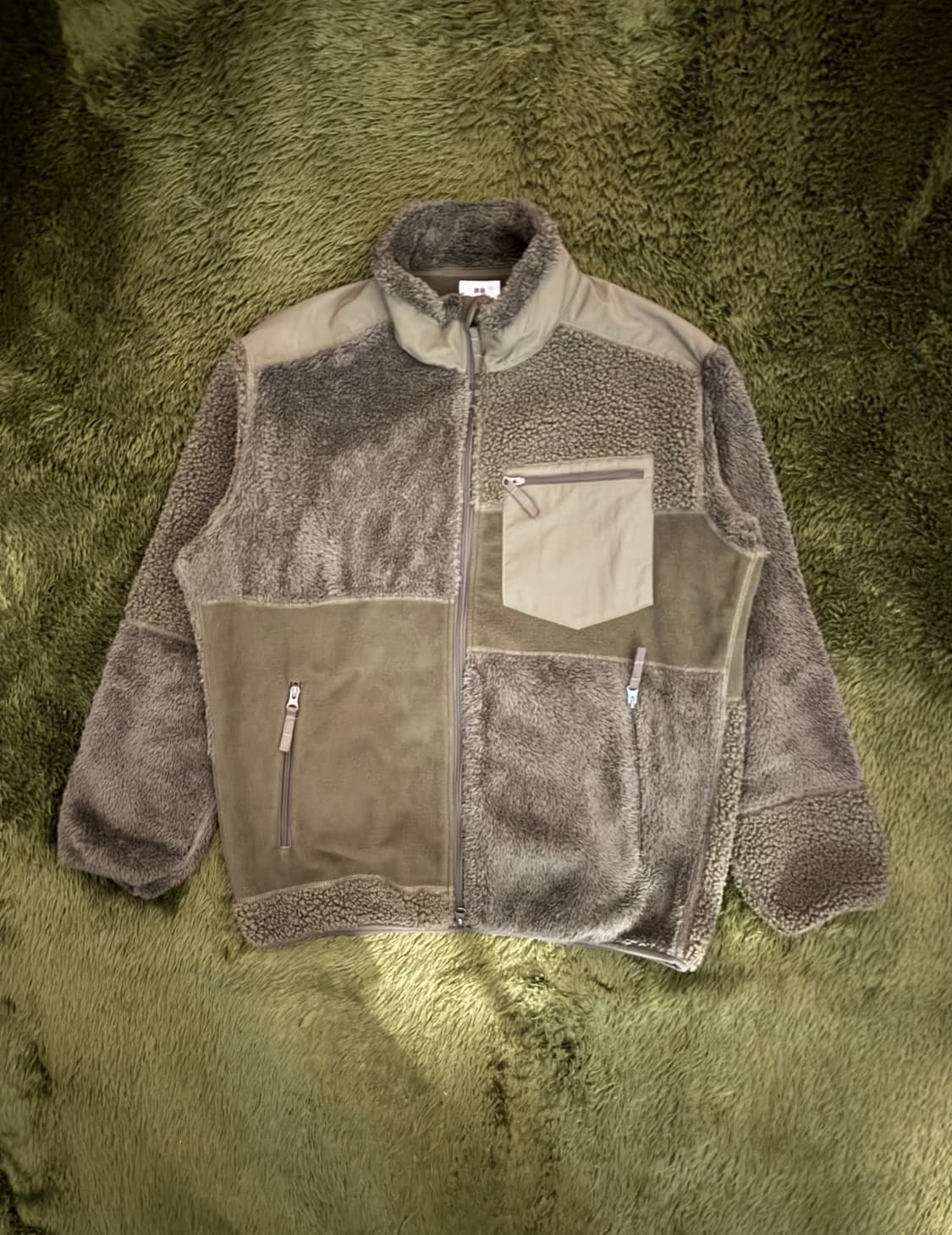 [L] 엔지니어드 가먼츠 X 유니클로 콜라보 플리스 자켓 올리브 상품이미지1