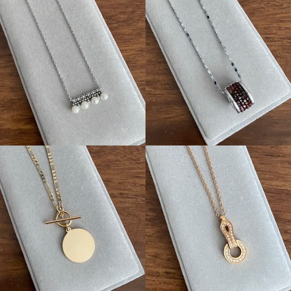 해외구입 악세서리 목걸이 4개 일괄 상품이미지1