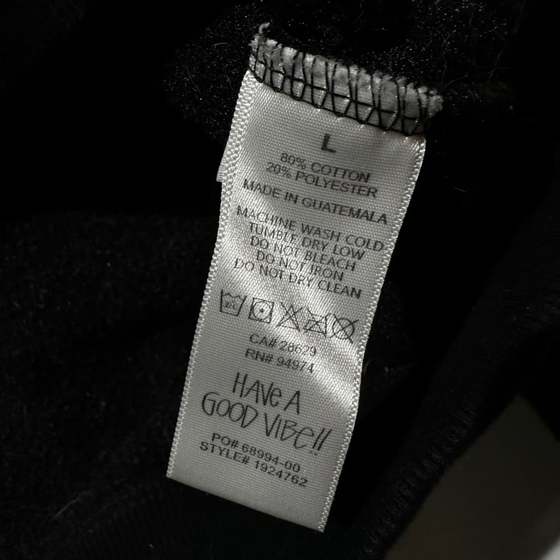 스투시 재팬라인 헤비스웻 스탁로고 후드 블랙 상품이미지7