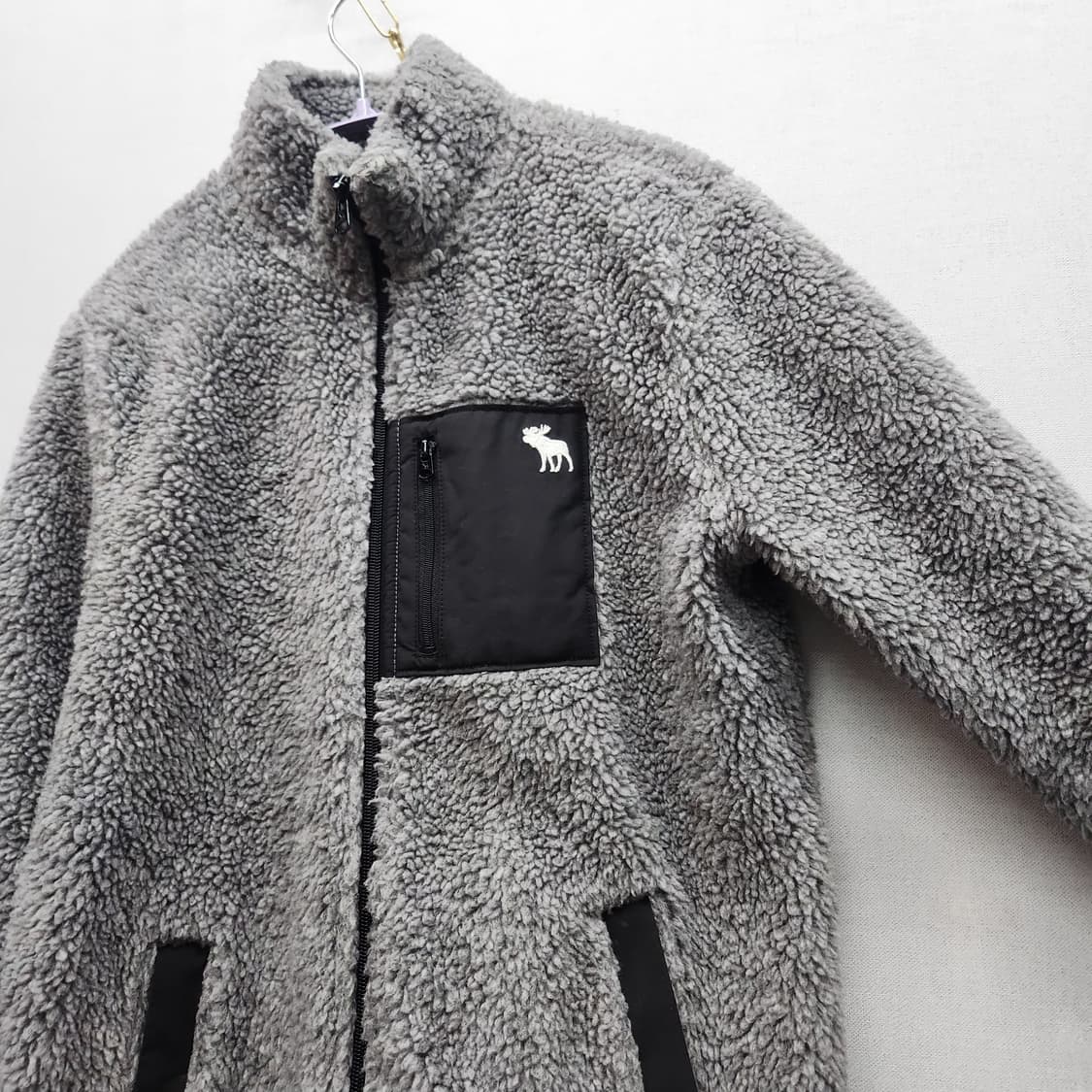 아베크롬비 뽀글이 빅포켓 후리스 S 상품이미지2