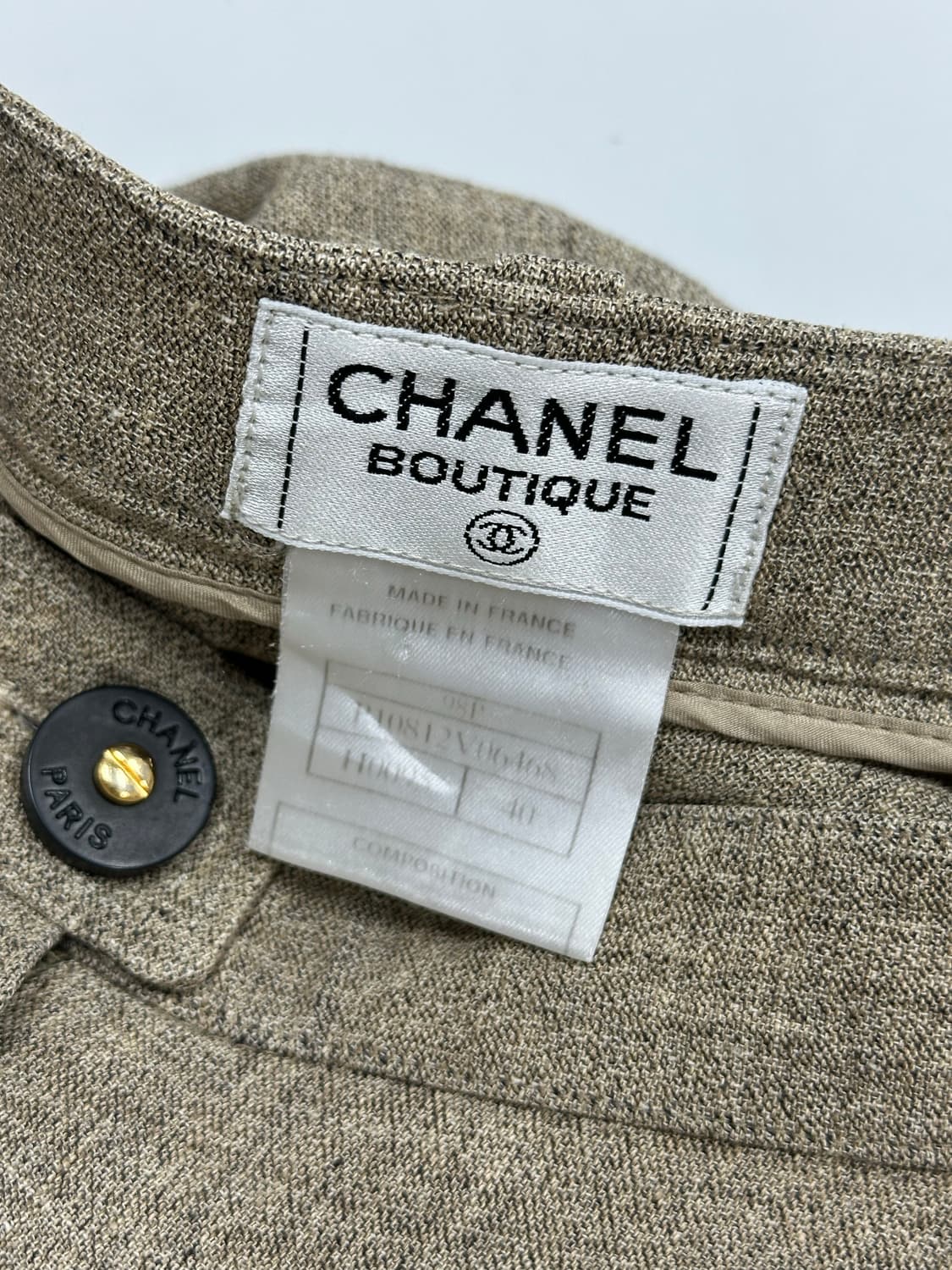 샤넬 린넨 트라우져 슬랙스 팬츠 상품이미지6