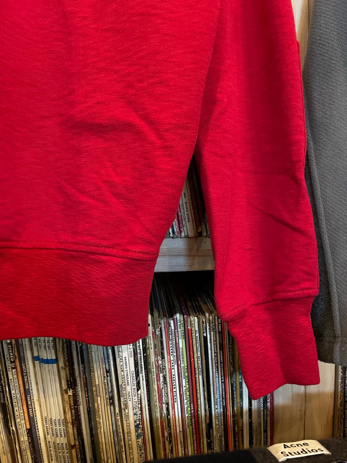 폴로 랄프로렌 루즈핏 레드 스냅 하프집 스웻셔츠 상품이미지4