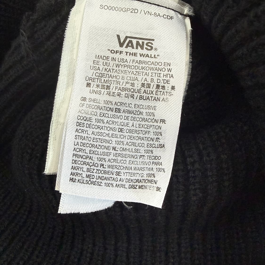 반스 VANS 베이직로고 비니(블랙) 상품이미지3