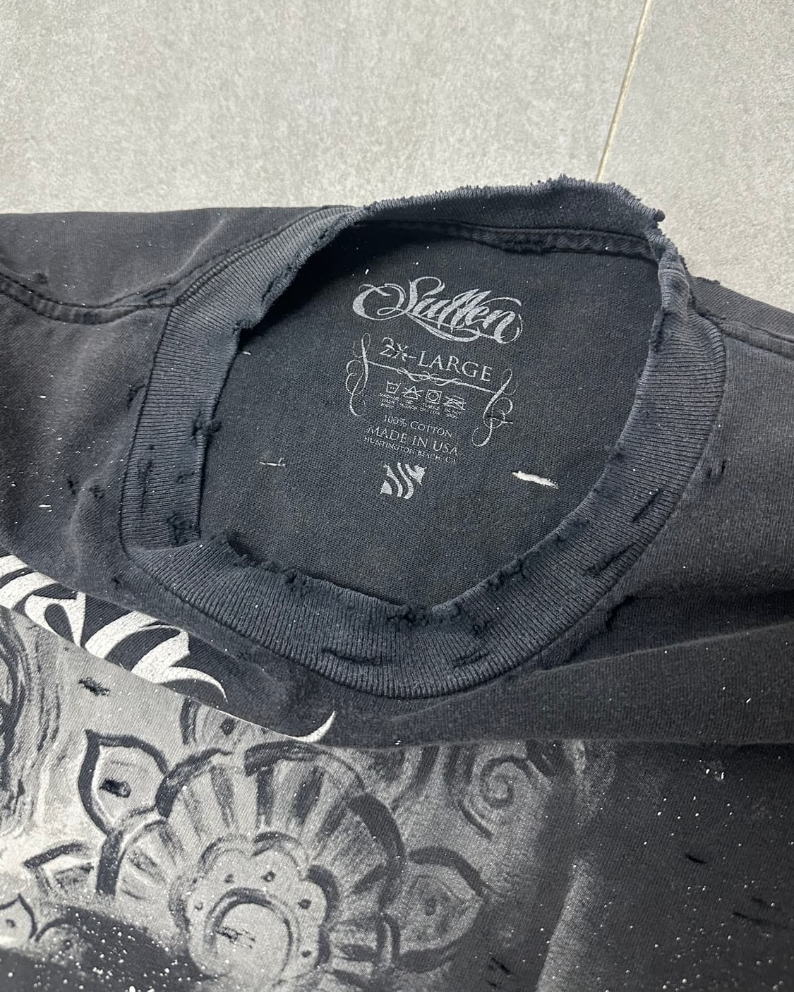 (2XL)스컬 USA 커스텀 반팔-M2003 상품이미지5