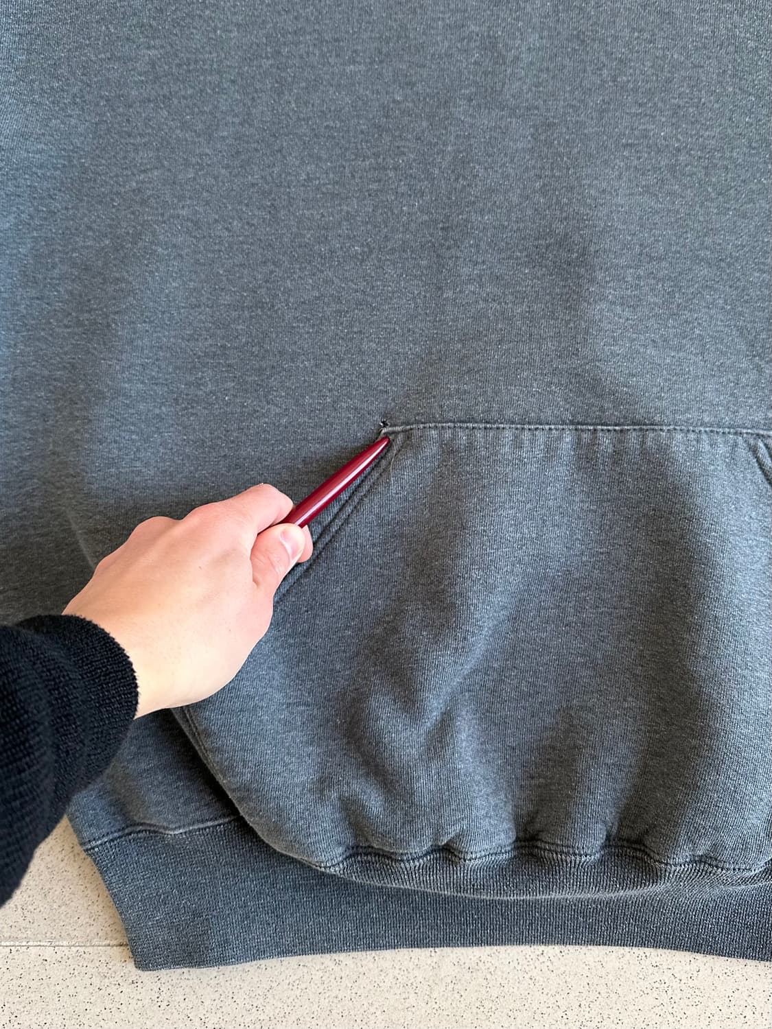 90s 빈티지 러셀 후드 다크그레이 XL USA 상품이미지6