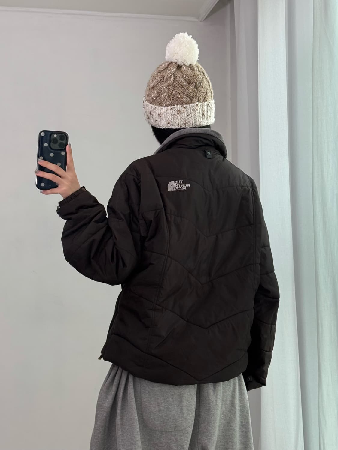 노스페이스 브라운 경량패딩 상품이미지6