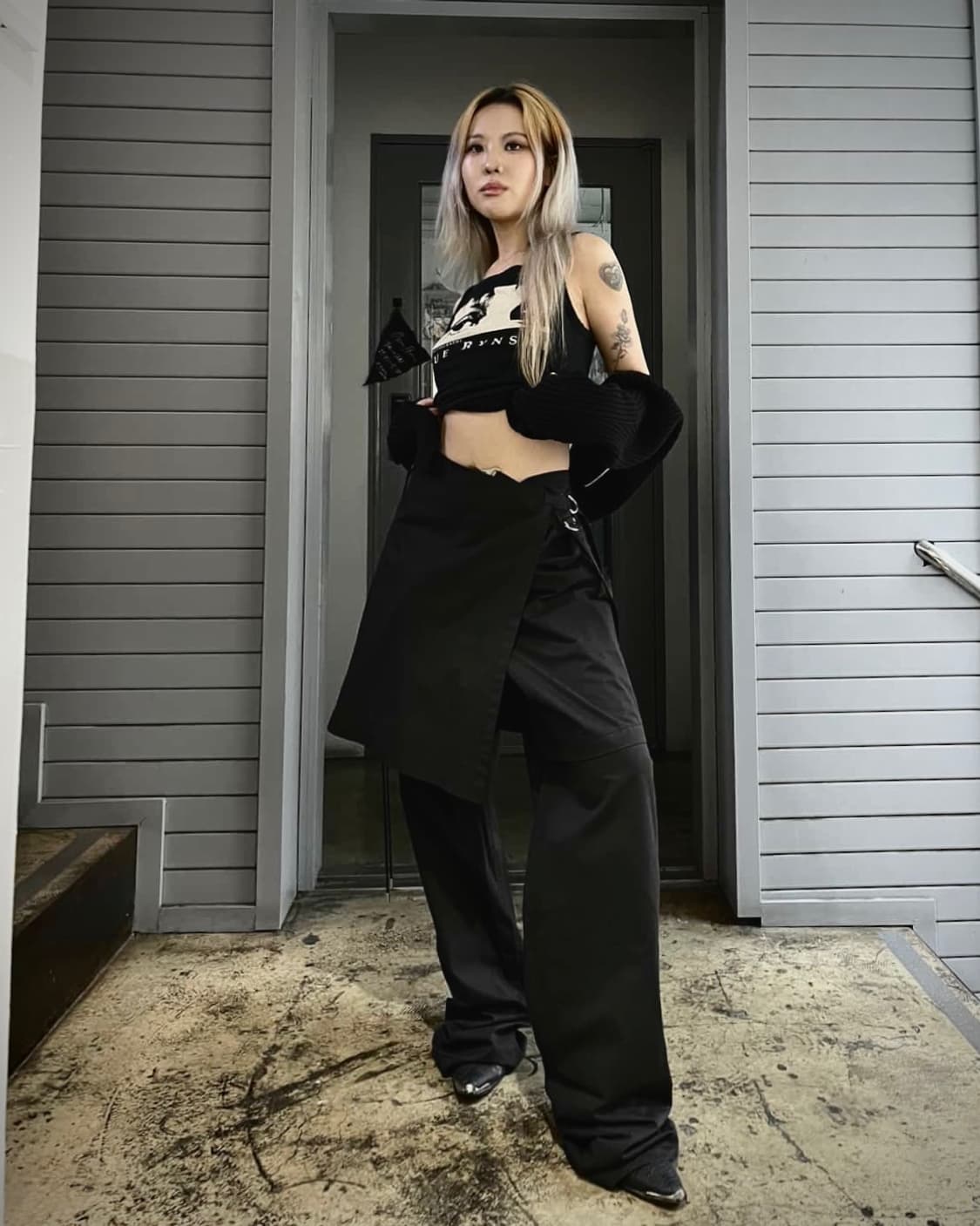 혜인 서 스트랩 스커트 레이어드 팬츠 상품이미지8