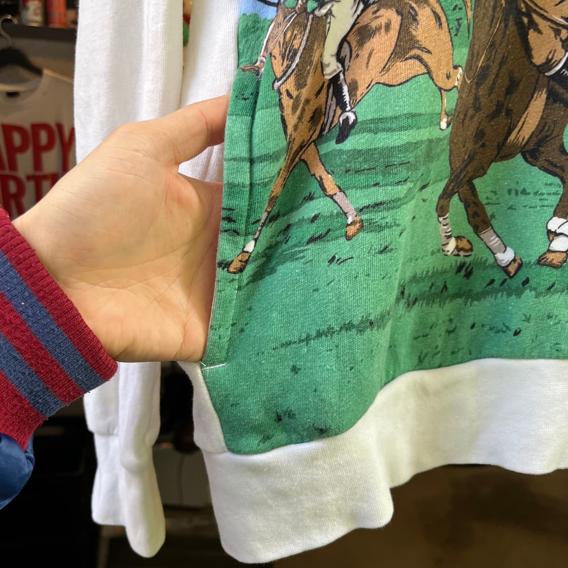 폴로 에퀘스트리안 프린트 후디 (100-105) 상품이미지5