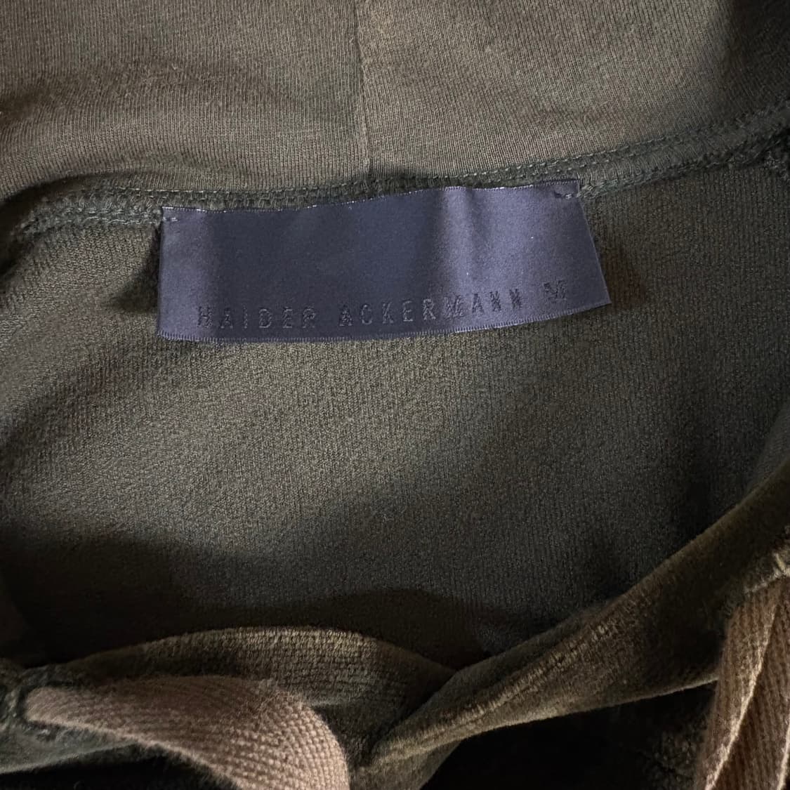 Haider Ackermann velvet hoodie in green 상품이미지6
