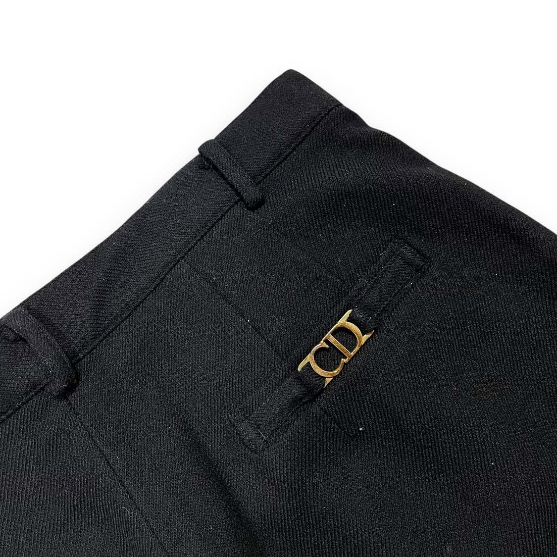 크리스찬 디올 스포츠 90s CD 금장 로고 울 락시크 슬랙스 상품이미지5