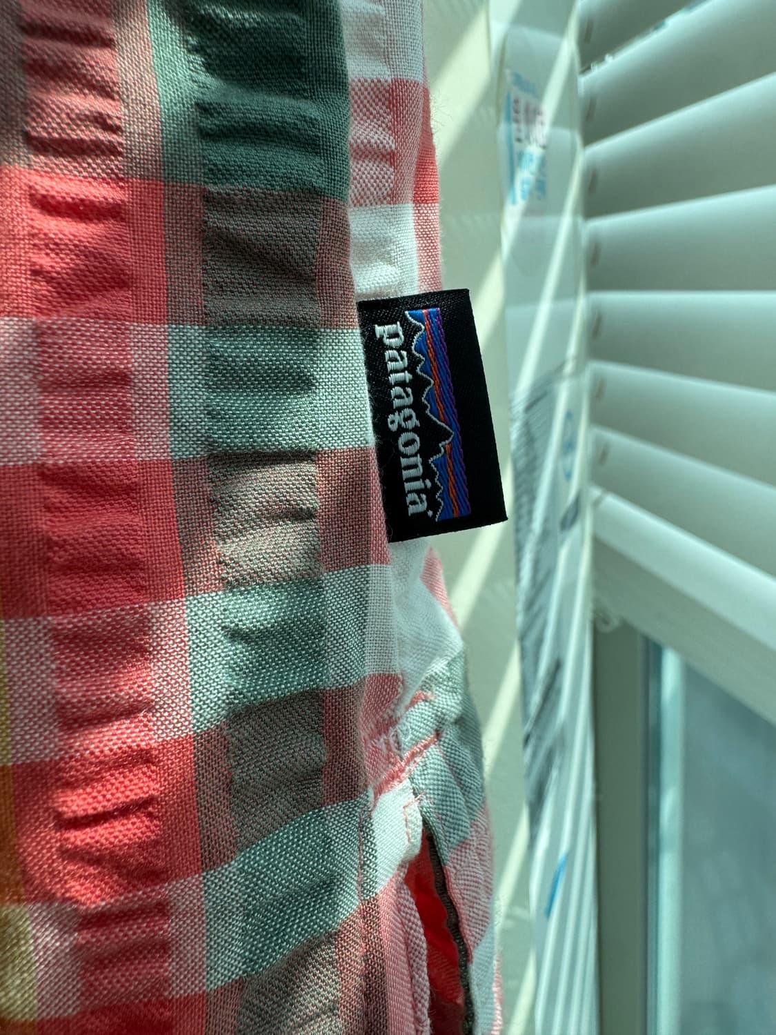 [L] 파타고니아 시어서커 체크 반팔 셔츠 상품이미지4