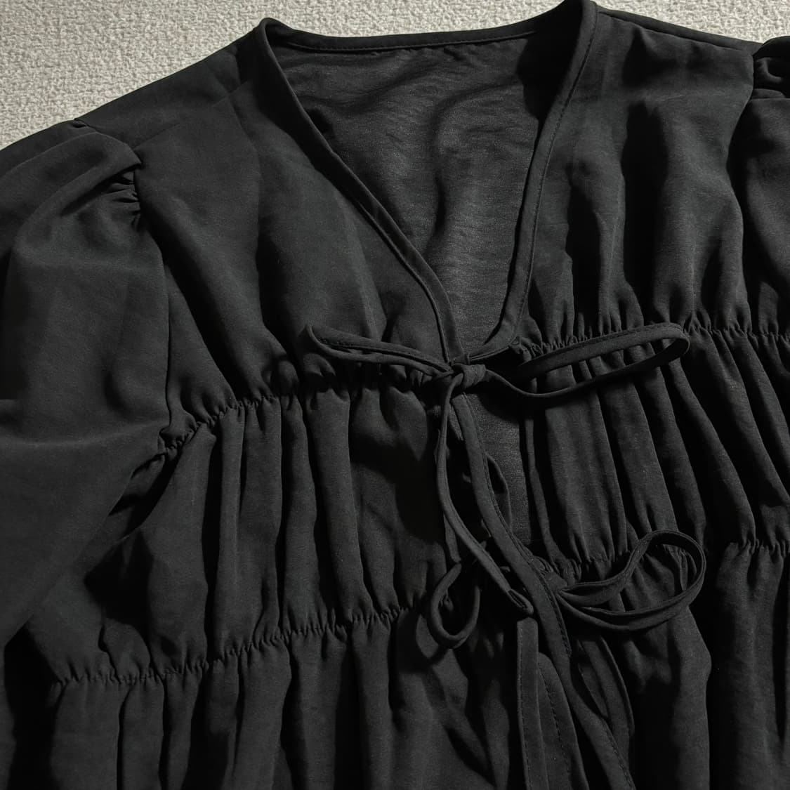 보세 차콜 밴딩 가디건 상품이미지2