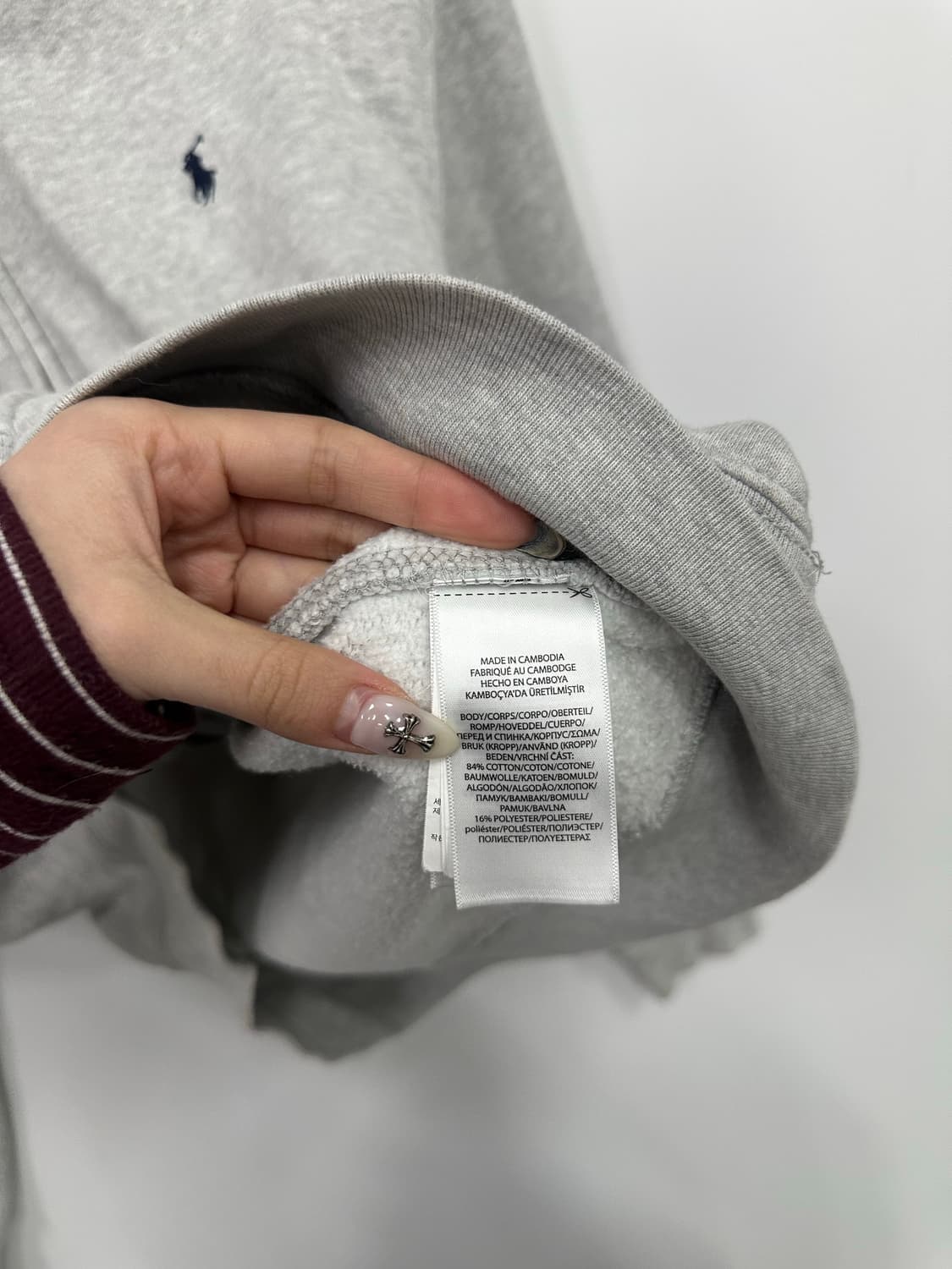 폴로 그레이 후드집업  상품이미지3