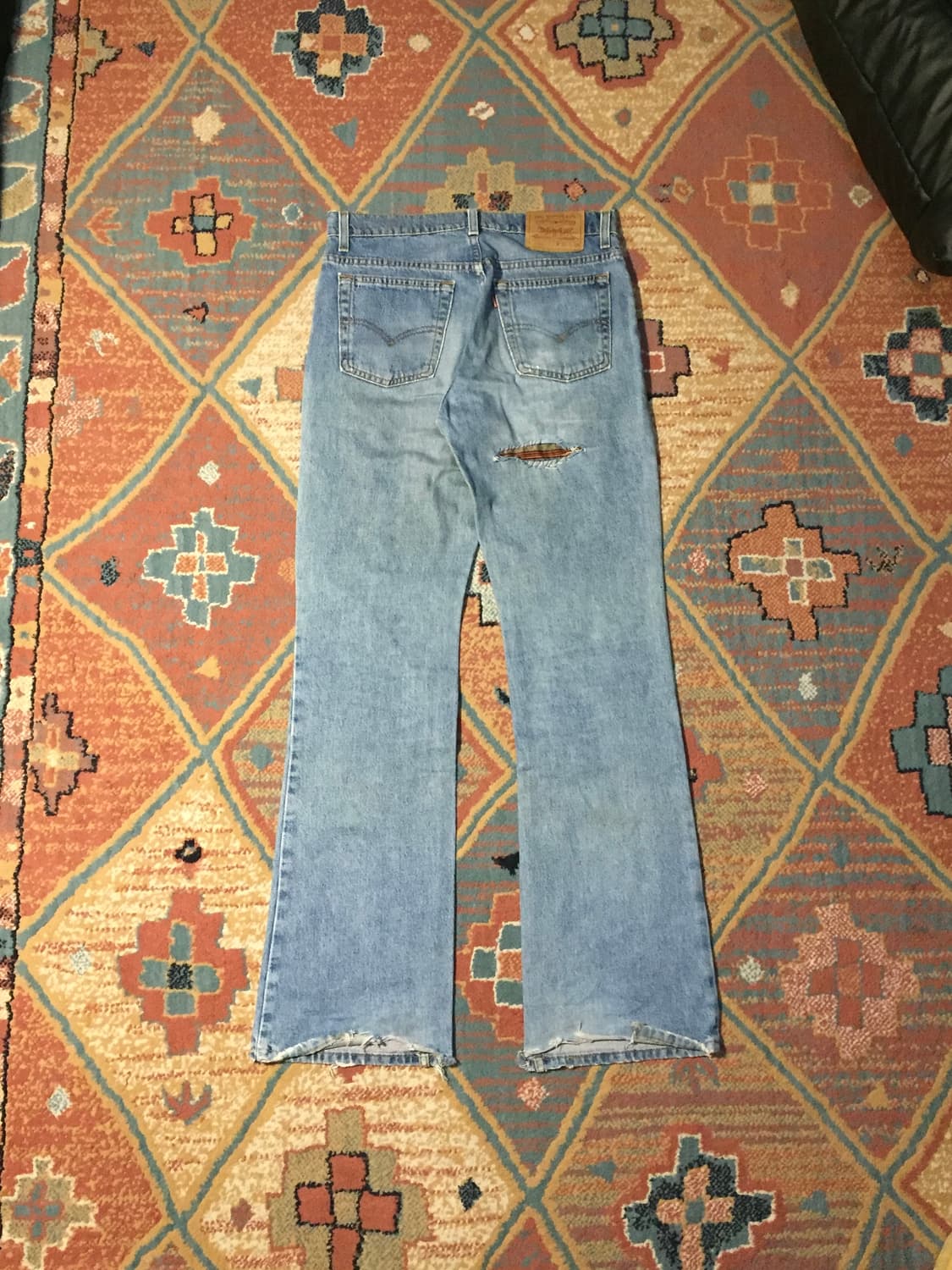 90‘s 리바이스 517 사시코 히피 리페어 데님 상품이미지6