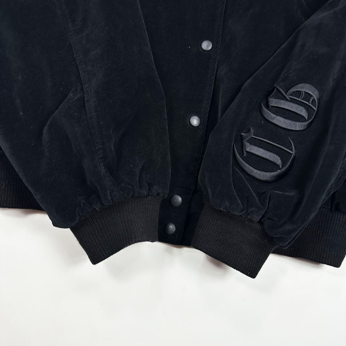 VTG 빈티지 미니멀 벨벳 바시티자켓 XL 상품이미지4