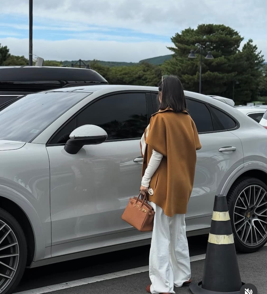 러브모모 캐시미어 반코트 카멜 상품이미지2