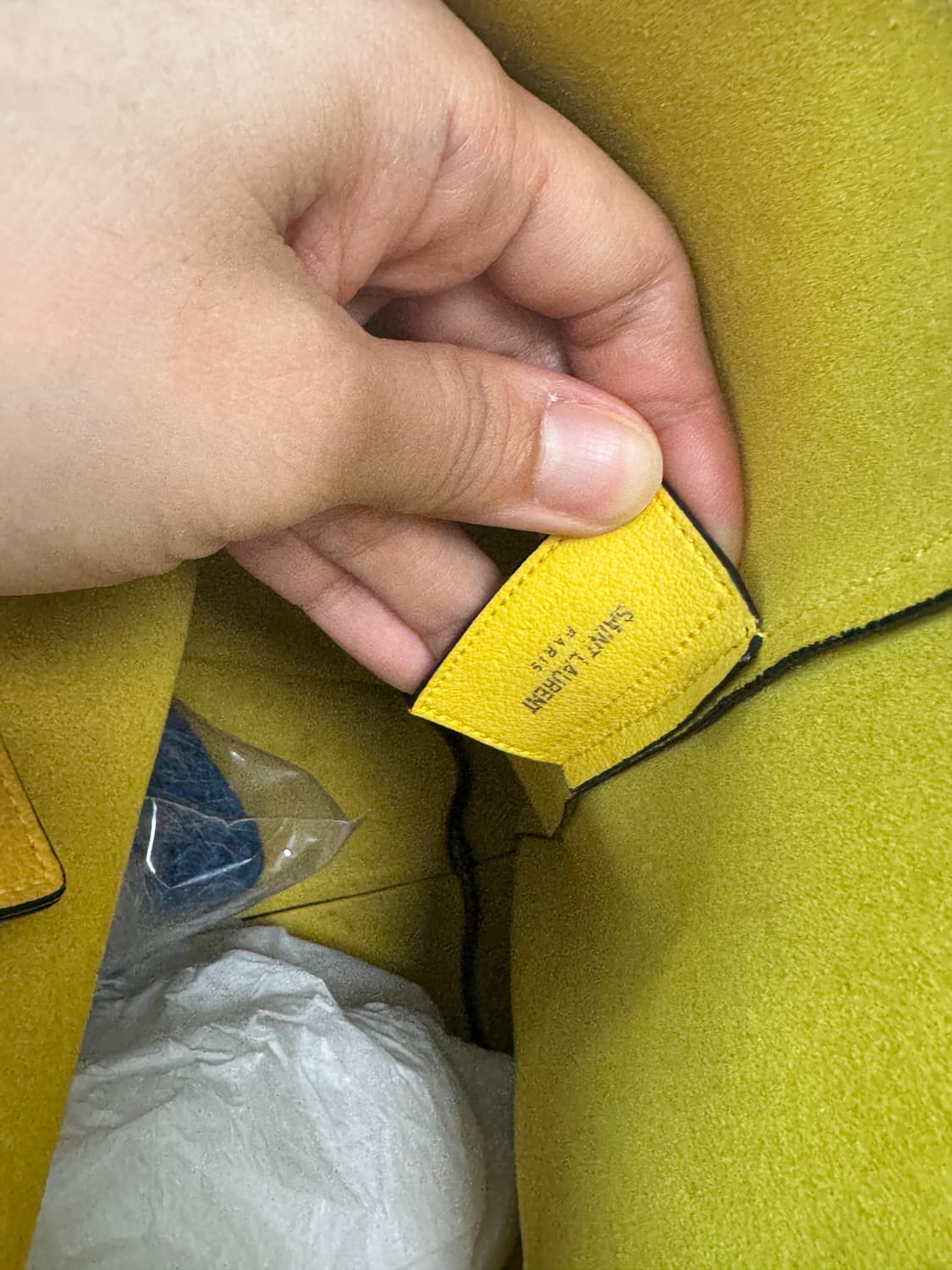 생로랑 옐로우 쇼퍼백 상품이미지6