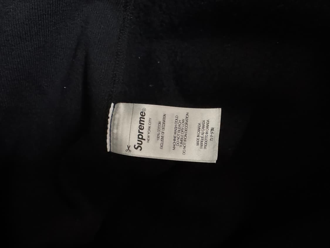 [XL] 21fw 슈프림 박스로고 후드 블랙 상품이미지3