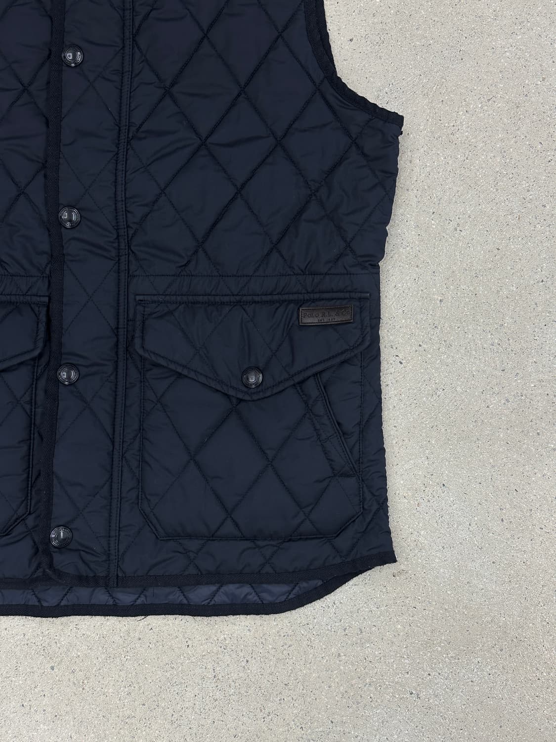 폴로 랄프로렌 네이비 퀼팅 베스트 상품이미지3